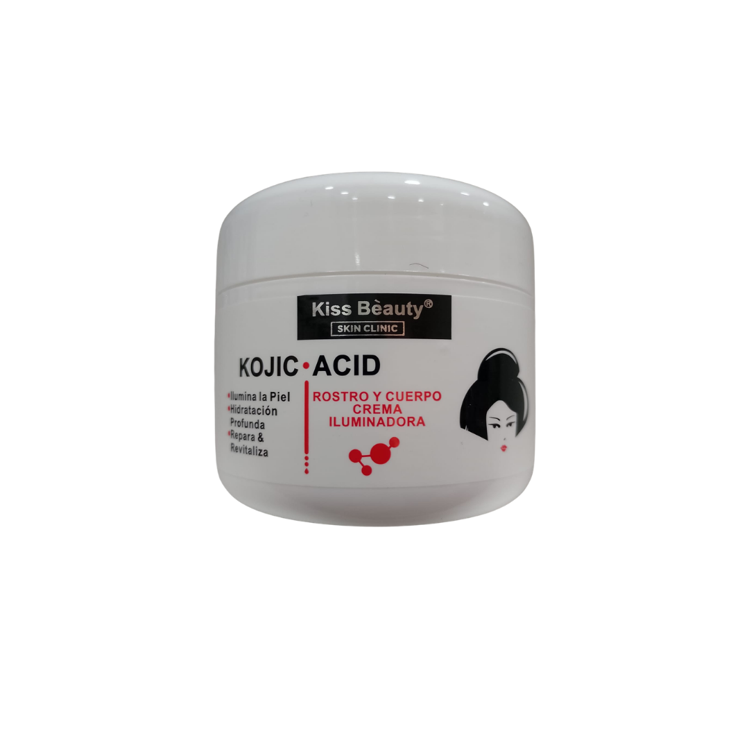 CREMA FACIAL Y CORPORAL ILUMINADORA CON ÁCIDO KÓJICO KISS BEAUTY