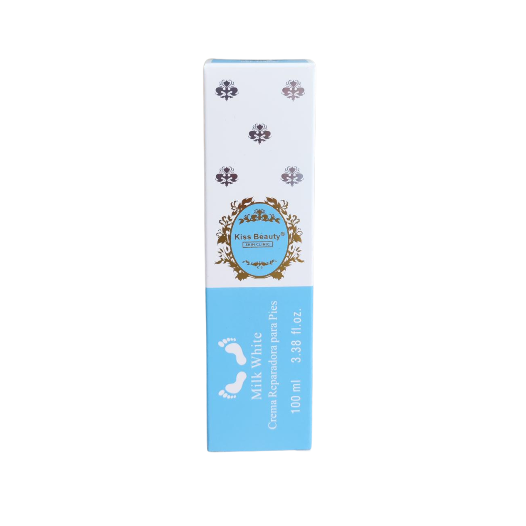CREMA REPARADORA DE PIES MILK WHITE KISS BEAUTY