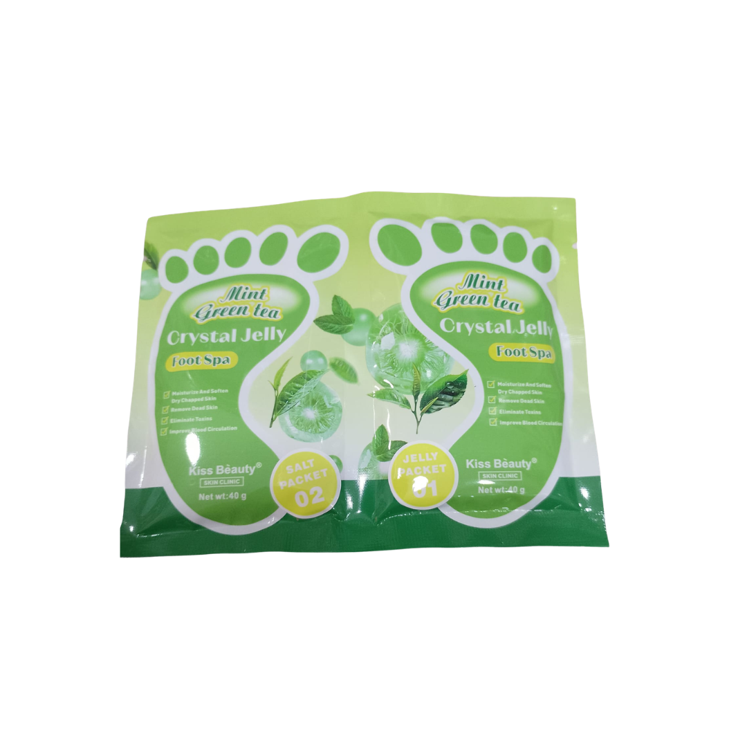 SPA PIES CRISTAL JELLY TÉ VERDE Y MENTA KISS BEAUTY