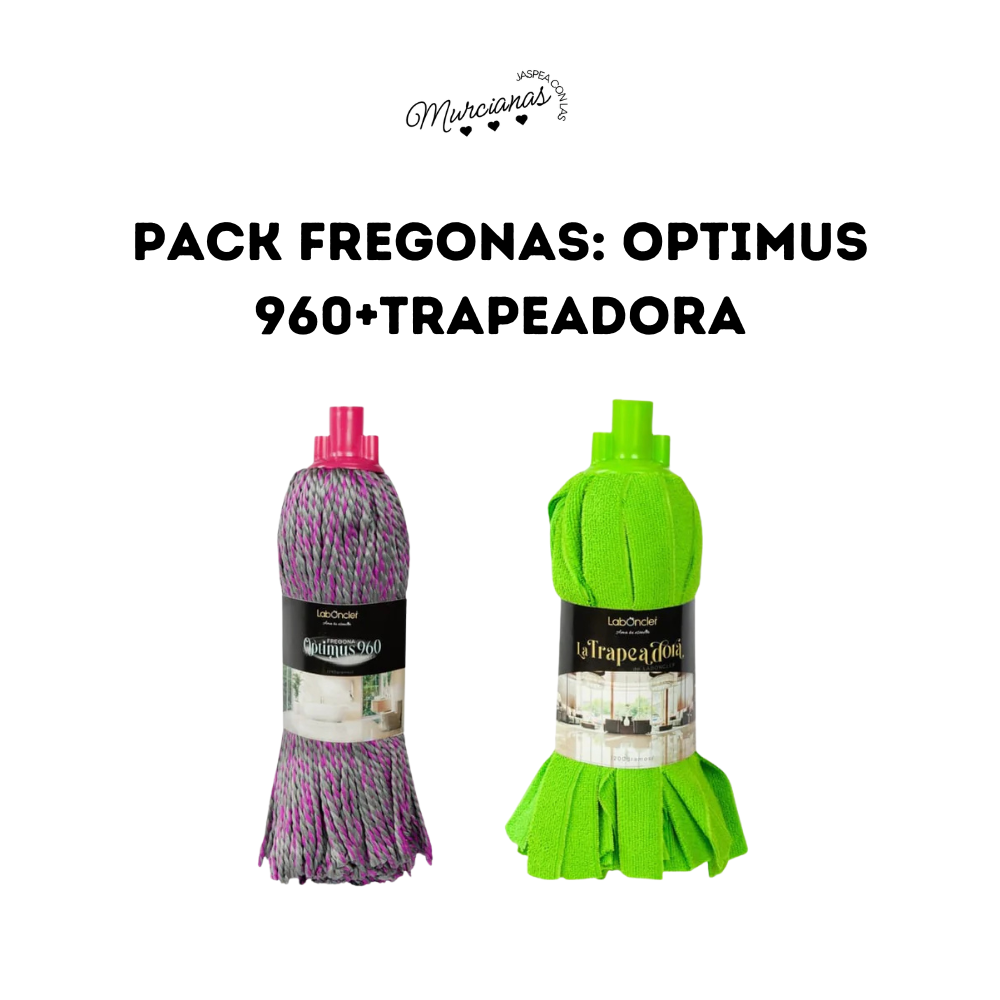 Pack 2 Fregonas: Trapeadora + Optimus 960