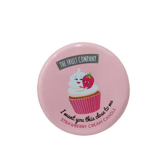 VELA DE FRESA Y NATA THE FRUIT COMPANY