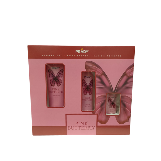 SET REGALO PINK BUTTERFLY PRADY