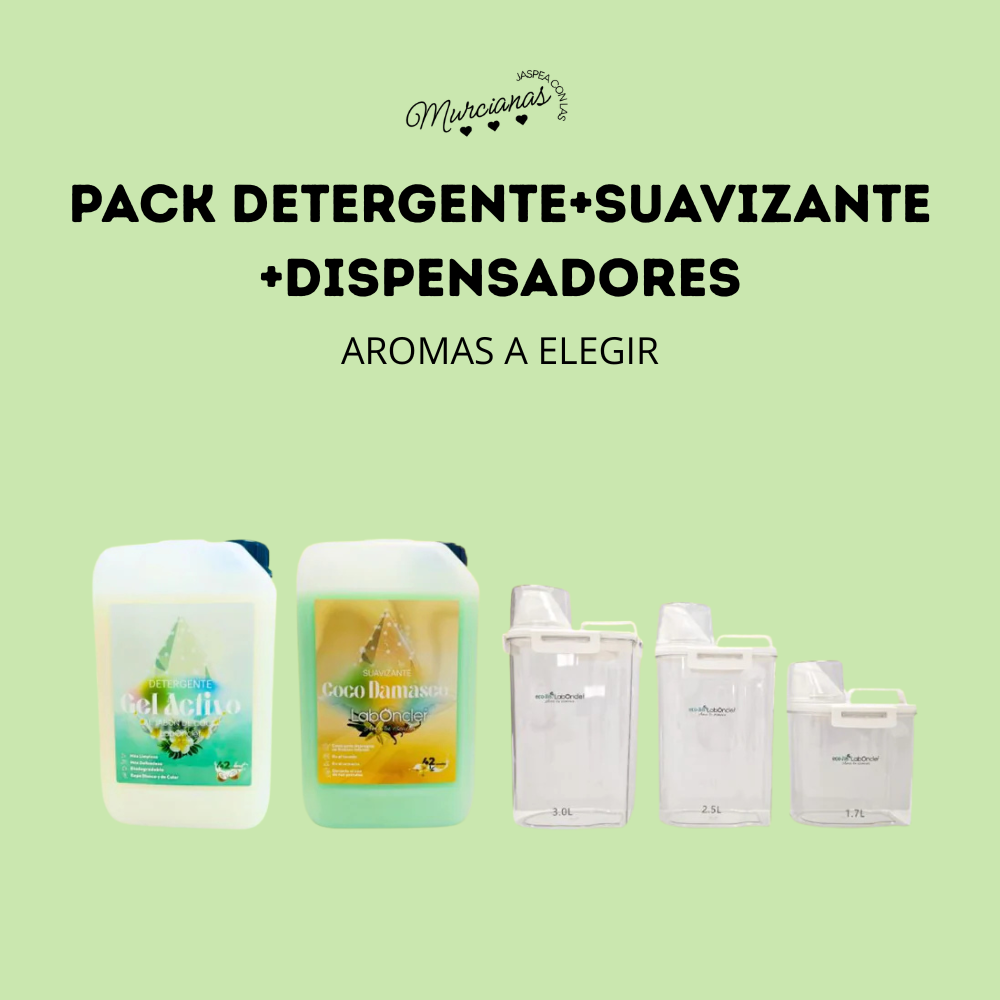 Pack Detergente+Suavizante+Dispensadores