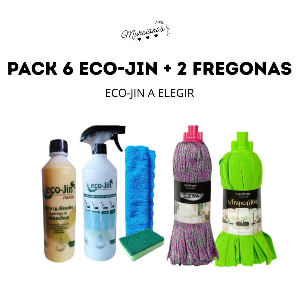 PACK 6: ECO-JIN + 2 FREGONAS